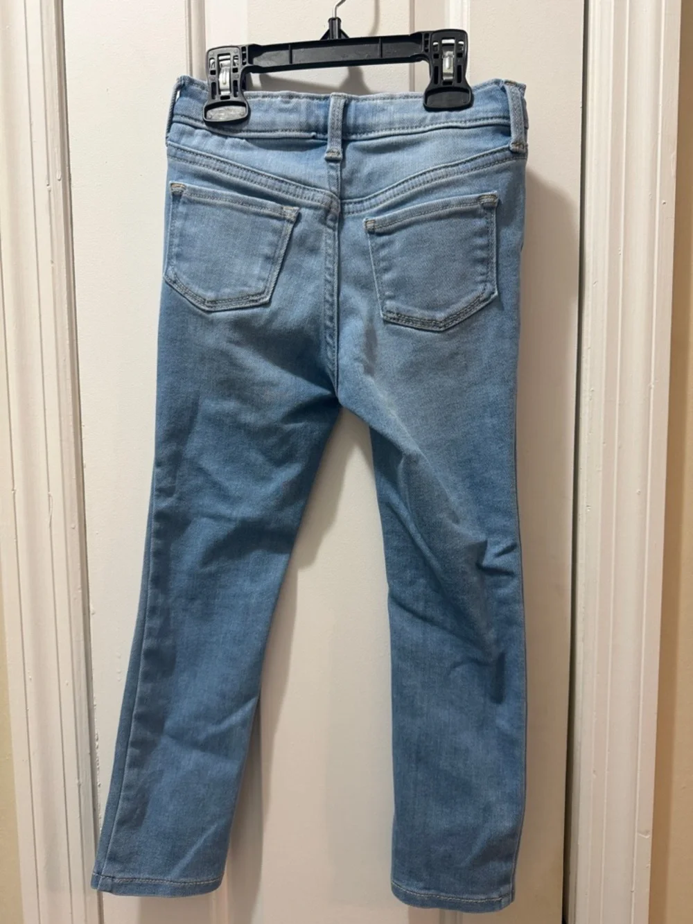 Old Navy Light Denim Blue Rockstar Jeggings with Daisy Accents 5T